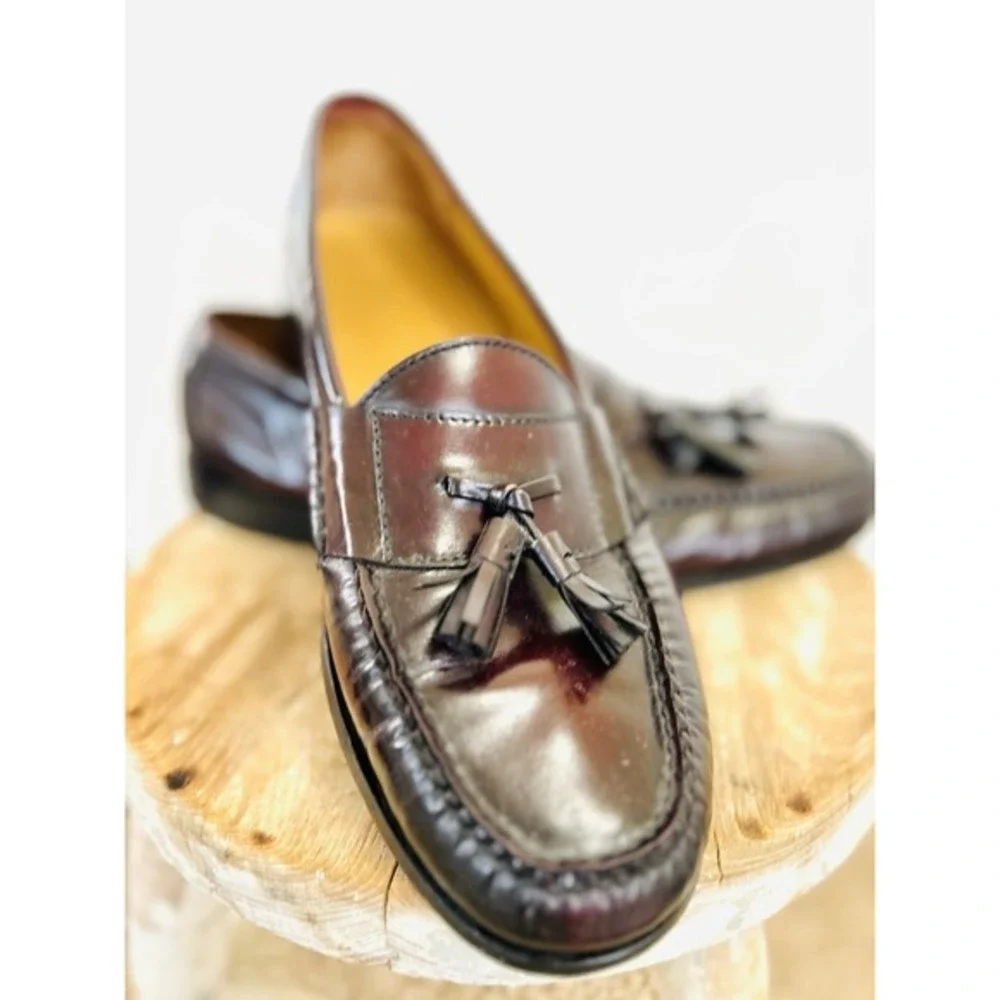 Cole Haan Men's Loafer Sz 12D Leather Tassel Moc Toe Comfort‎ Slip-On Shoes
